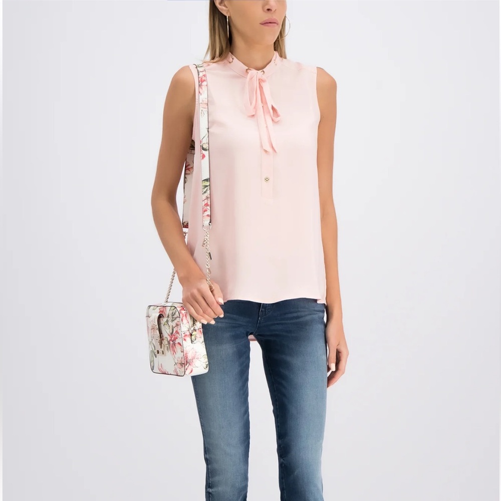 Marciano Elegant Pink Sleeveless Blouse - Size L